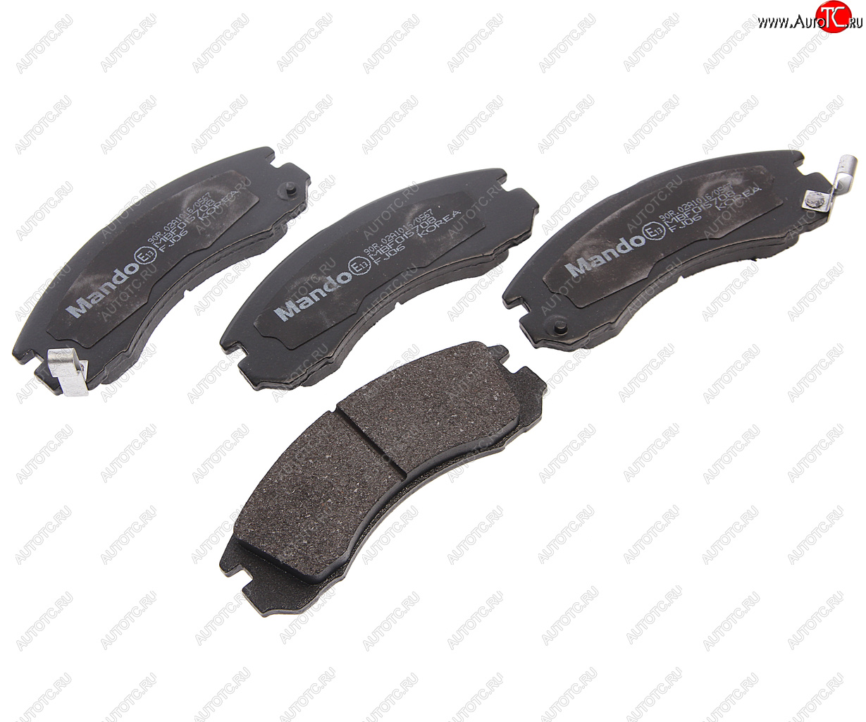 1 449 р. Колодки тормозные MITSUBISHI Outlander (03-),Pajero (00-),Pajero Sport (98-) передние (4шт.) MANDO MANDO mbf015708 MANDO mbf015708  с доставкой в г. Пермь