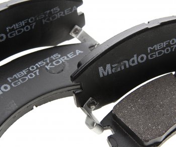 1 299 р. Колодки тормозные MITSUBISHI Outlander (06-) передние (4шт.) MANDO MANDO mbf015715  с доставкой в г. Пермь. Увеличить фотографию 2