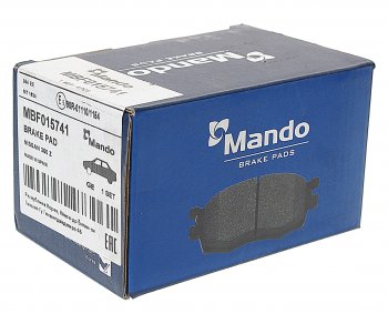 899 р. Колодки тормозные SUBARU Impreza (01-07) задние (4шт.) MANDO MANDO mbf015741  с доставкой в г. Пермь. Увеличить фотографию 2