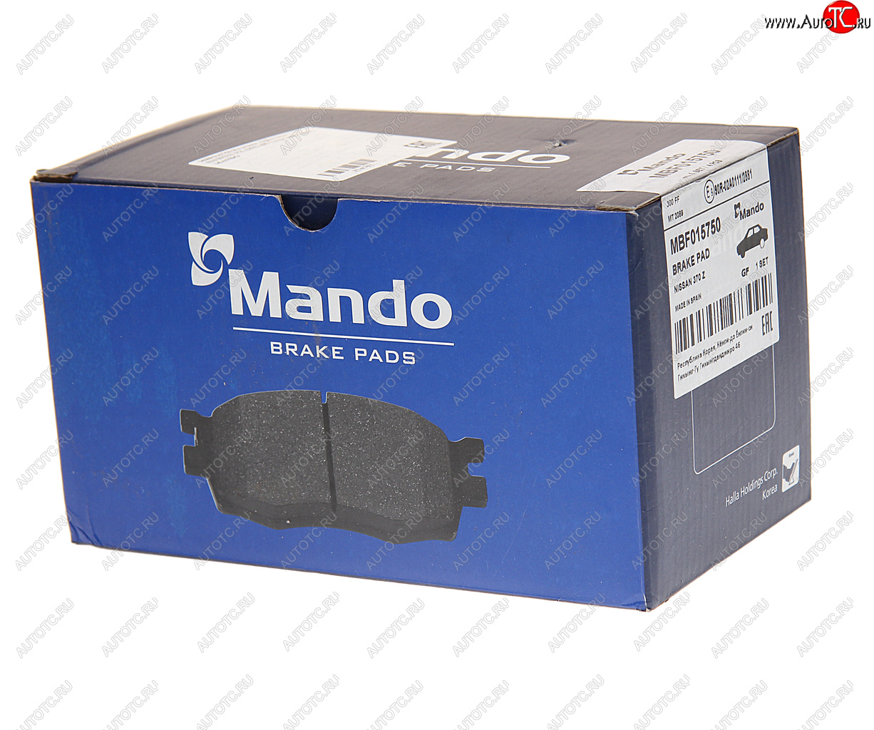1 439 р. Колодки тормозные INFINITI FX (S51) (08-) передние (4шт.) MANDO MANDO mbf015750 MANDO mbf015750  с доставкой в г. Пермь