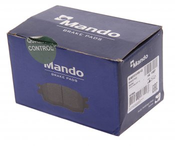 1 889 р. Колодки тормозные VW Polo Sedan (11-) передние (4шт.) MANDO MANDO mbf015812 MANDO mbf015812  с доставкой в г. Пермь. Увеличить фотографию 3