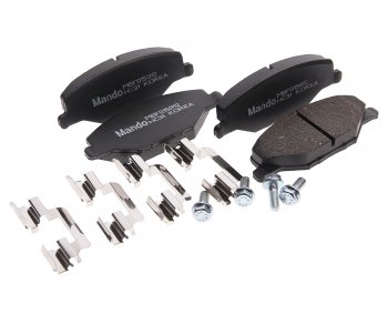 1 889 р. Колодки тормозные VW Polo Sedan (11-) передние (4шт.) MANDO MANDO mbf015812 MANDO mbf015812  с доставкой в г. Пермь. Увеличить фотографию 1