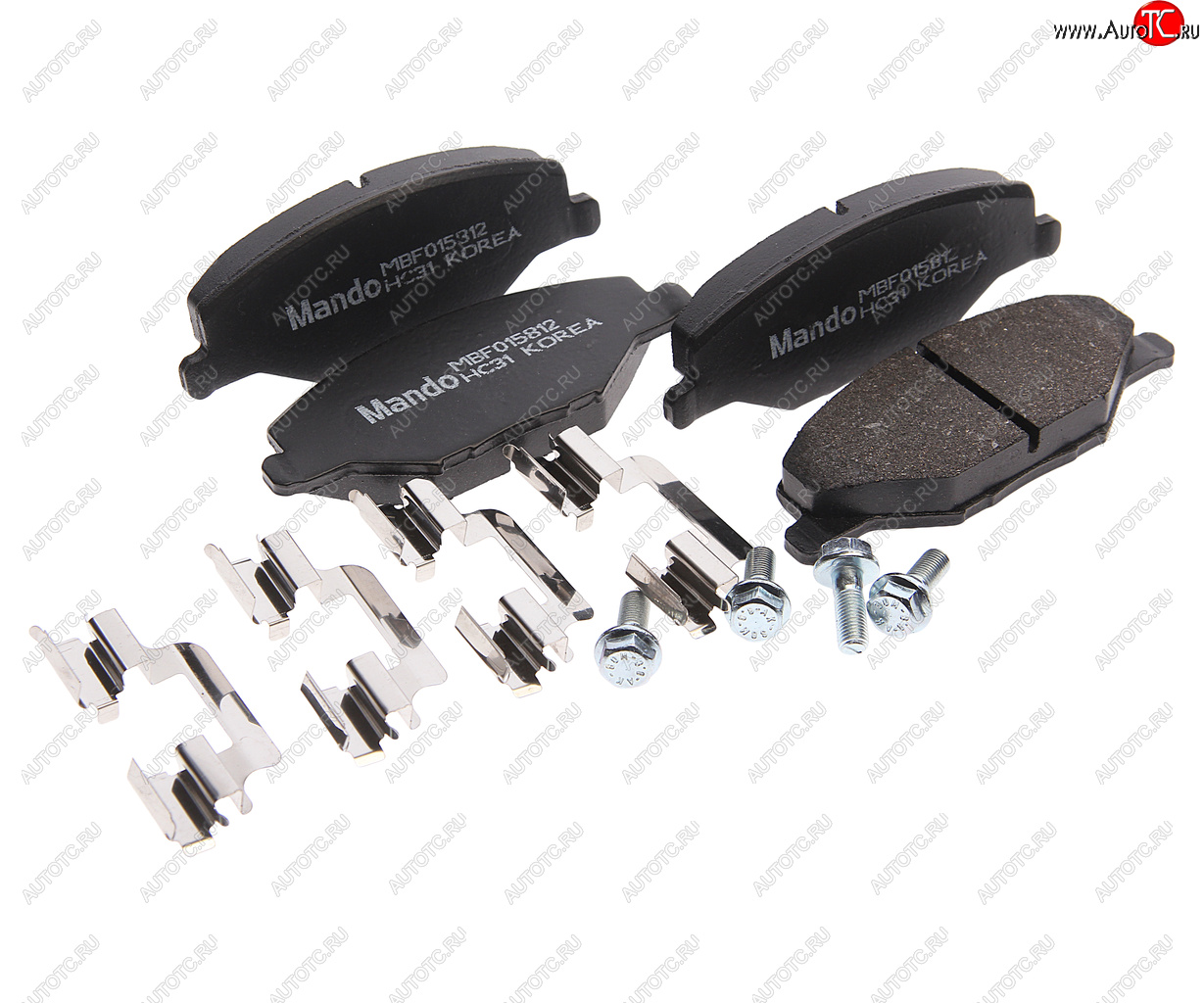 1 889 р. Колодки тормозные VW Polo Sedan (11-) передние (4шт.) MANDO MANDO mbf015812 MANDO mbf015812  с доставкой в г. Пермь