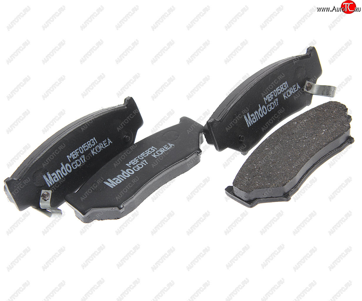 999 р. Колодки тормозные SUZUKI Grand Vitara передние (4шт.) MANDO MANDO mbf015831 MANDO mbf015831  с доставкой в г. Пермь