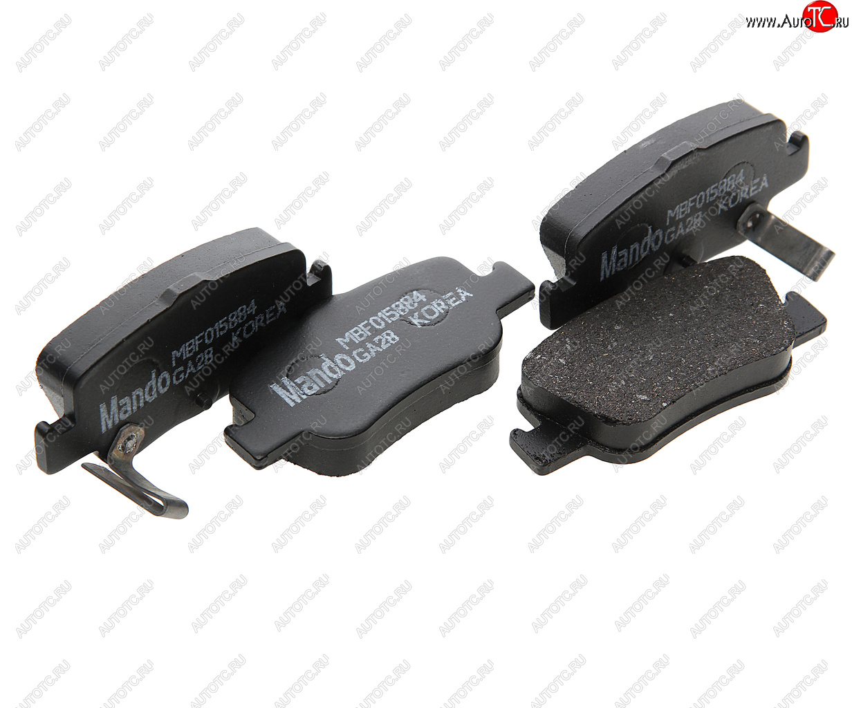 1 429 р. Колодки тормозные TOYOTA Auris (07-) задние (4шт.) MANDO MANDO mbf015884  с доставкой в г. Пермь