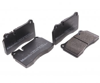 1 999 р. Колодки тормозные VW Touareg (06-) передние (R17) (4шт.) MANDO MANDO mbf015895  с доставкой в г. Пермь. Увеличить фотографию 1