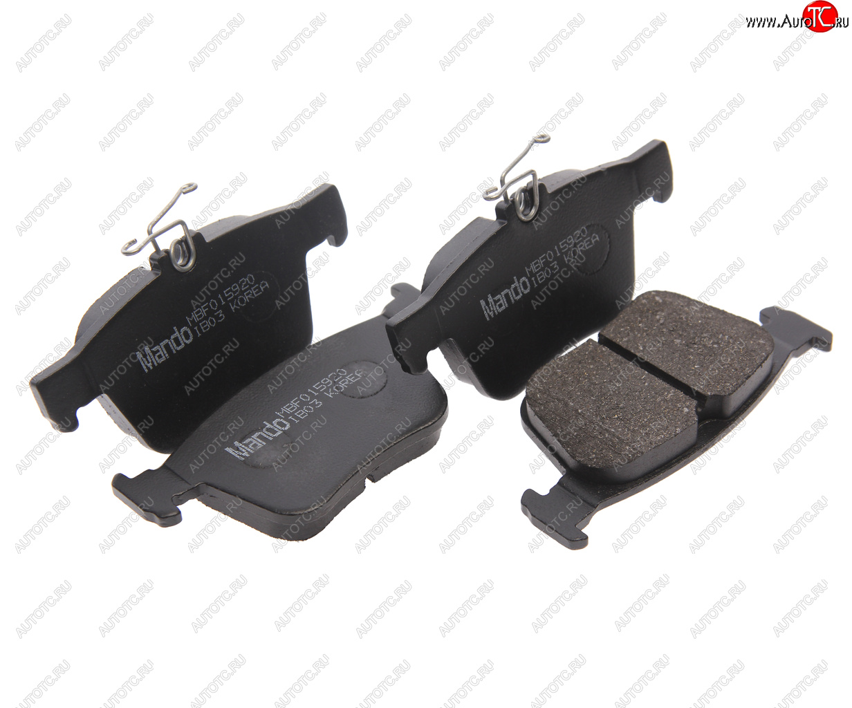 2 899 р. Колодки тормозные VW Golf (12-) AUDI A3 (12-) задние (4шт.) MANDO MANDO mbf015920 MANDO mbf015920  с доставкой в г. Пермь