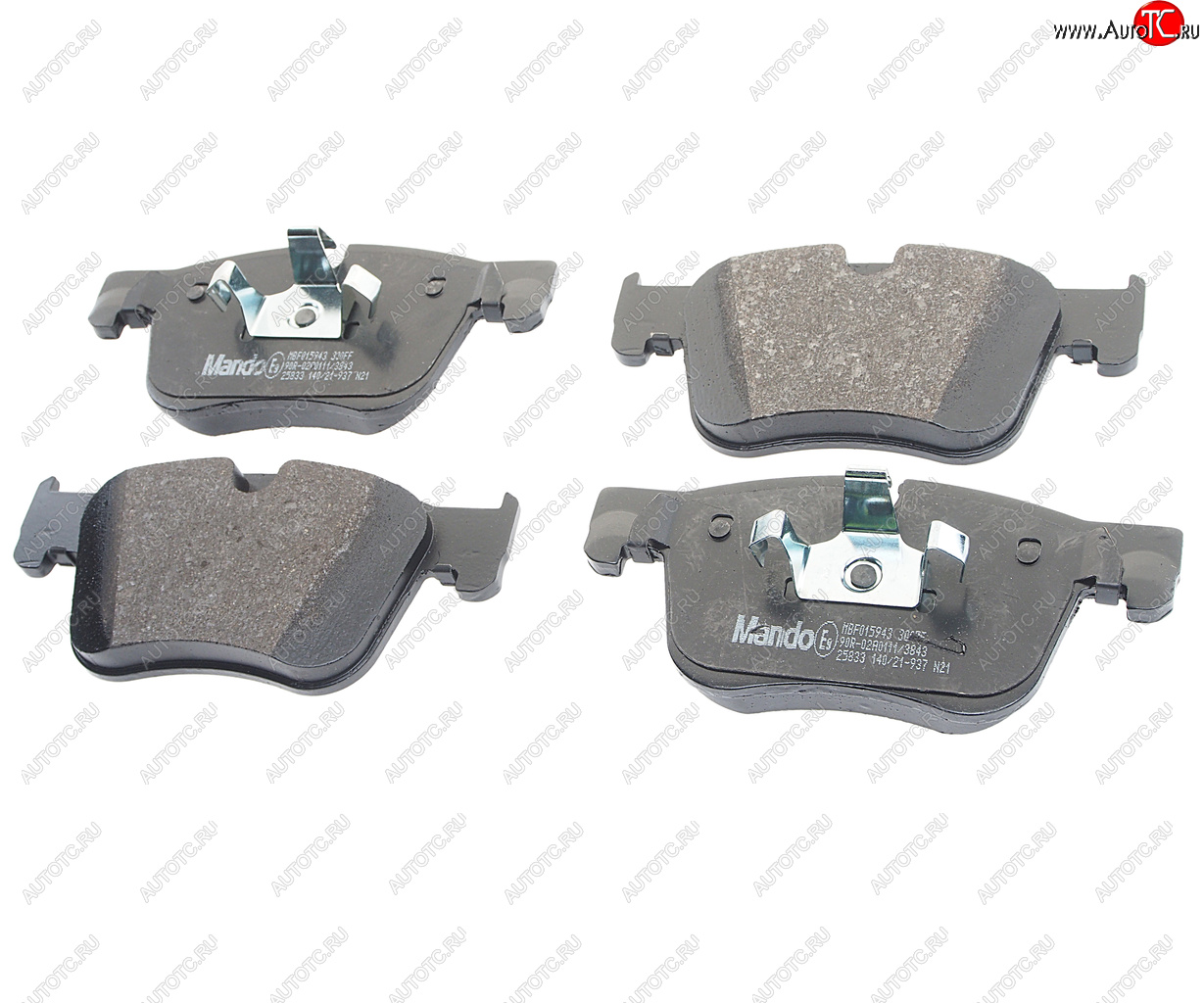 5 249 р. Колодки тормозные PEUGEOT 308 (13-) CITROEN C4 Picasso (13-) передние (4шт.) MANDO MANDO mbf015943  с доставкой в г. Пермь