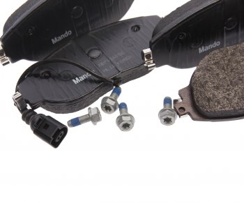 3 499 р. Колодки тормозные VW Golf (17-),Tiguan (16-) AUDI Q3 (17-) SKODA Kodiaq (17-) передние (4шт.) MANDO MANDO mbf016056  с доставкой в г. Пермь. Увеличить фотографию 2