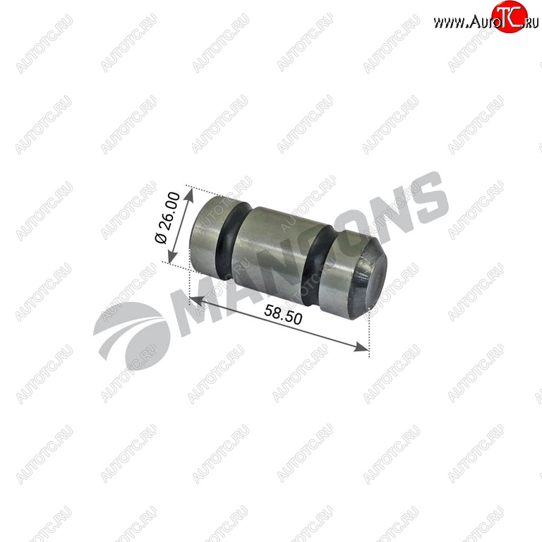 154 р. Палец BPW колодки тормозной (26х58.5) MANSONS MANSONS mbp3039  с доставкой в г. Пермь