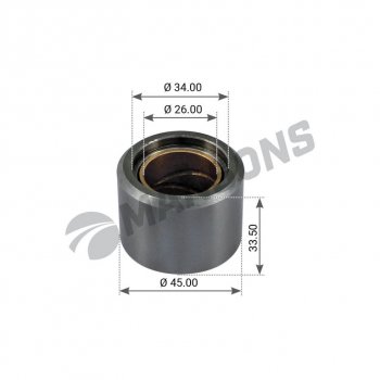 298 р. Ролик BPW тормозной колодки MANSONS MANSONS mbp3040  с доставкой в г. Пермь. Увеличить фотографию 1
