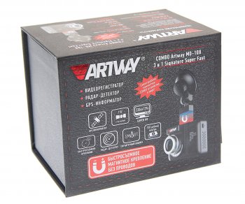 13 499 р. Видеорегистратор с радар-детектором GPS ARTWAY ARTWAY md-108  с доставкой в г. Пермь. Увеличить фотографию 4