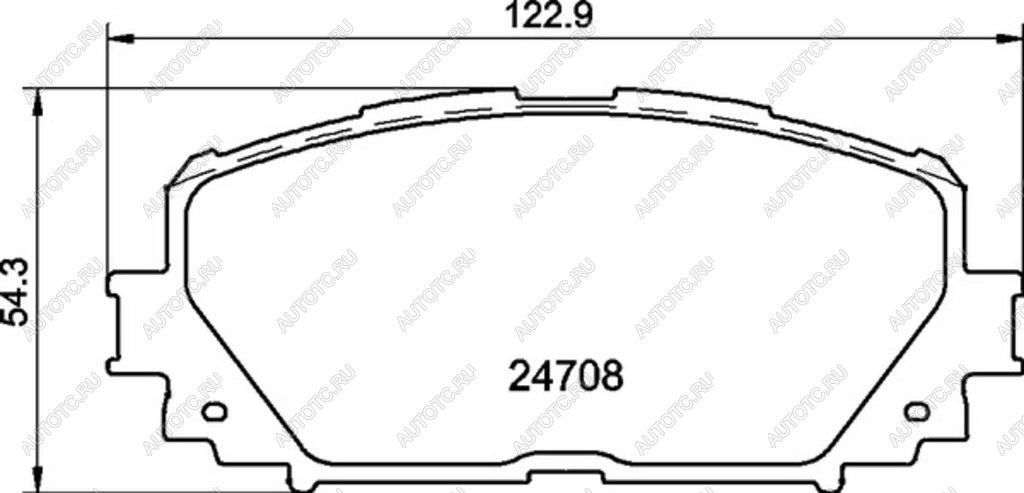 1 279 р. Колодки тормозные передние (4шт.) MINTEX Toyota Yaris XP90 седан дорестайлинг (2006-2009)  с доставкой в г. Пермь
