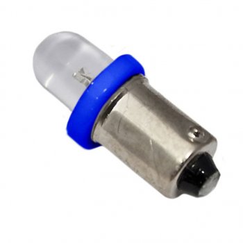 2 р. Лампа светодиодная 12V T4W 4W BA9s Round Blue MEGA ELECTRIC MEGA ELECTRIC me-0406b  с доставкой в г. Пермь. Увеличить фотографию 1