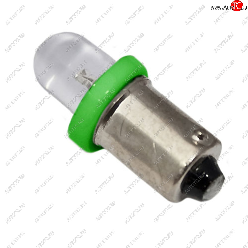 3 р. Лампа светодиодная 12V T4W BA9s Round Green MEGA ELECTRIC MEGA ELECTRIC me-0406g  с доставкой в г. Пермь