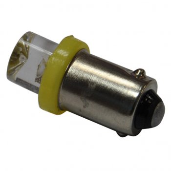2 р. Лампа светодиодная 12V T4W BA9s Cone Yellow MEGA ELECTRIC MEGA ELECTRIC me-0411y  с доставкой в г. Пермь. Увеличить фотографию 1