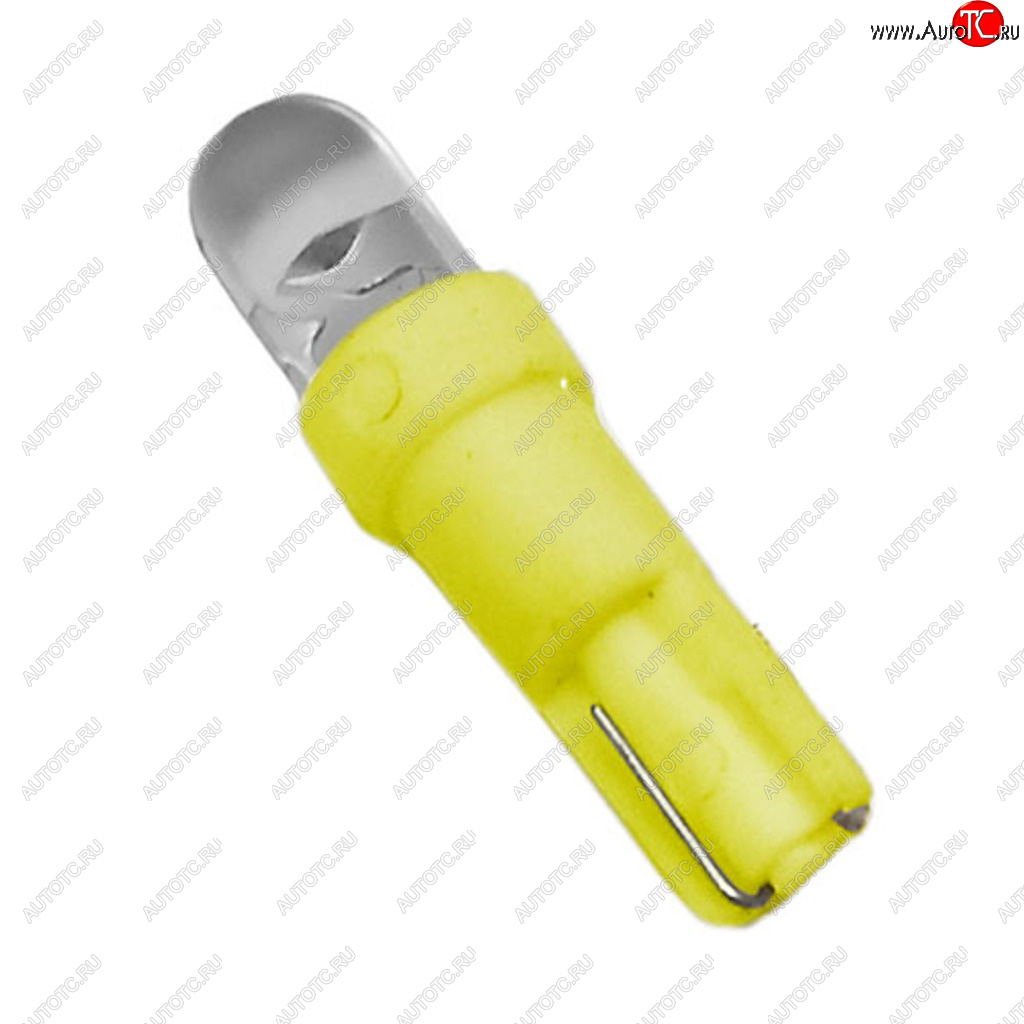 1 р. Лампа светодиодная 12V W1.2W W2х4.6d бесцокольная Round Yellow MEGA ELECTRIC MEGA ELECTRIC me-0415y  с доставкой в г. Пермь