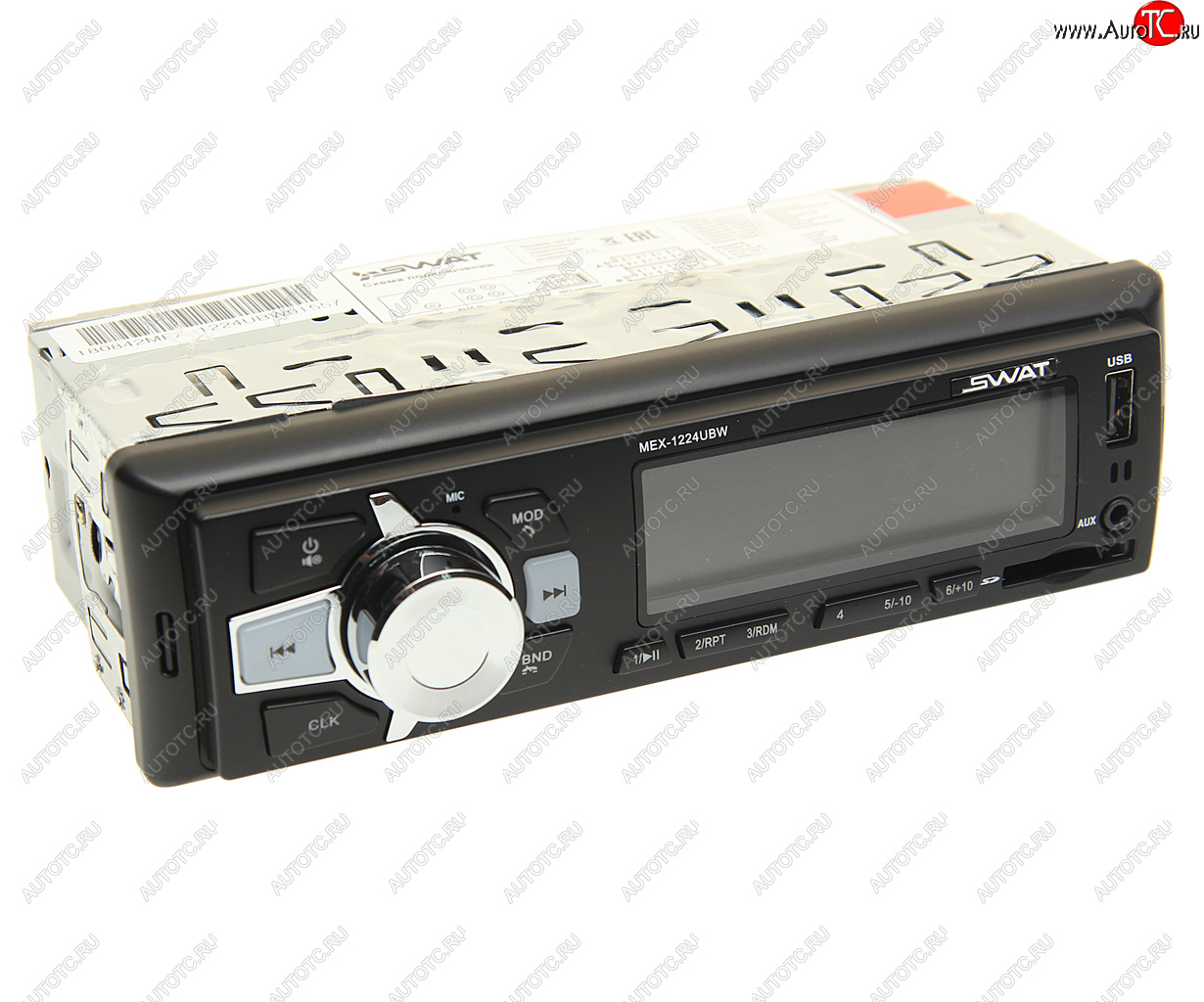 2 099 р. Магнитола автомобильная 1DIN 24V SWAT SWAT mex-1224ubw 24v  с доставкой в г. Пермь