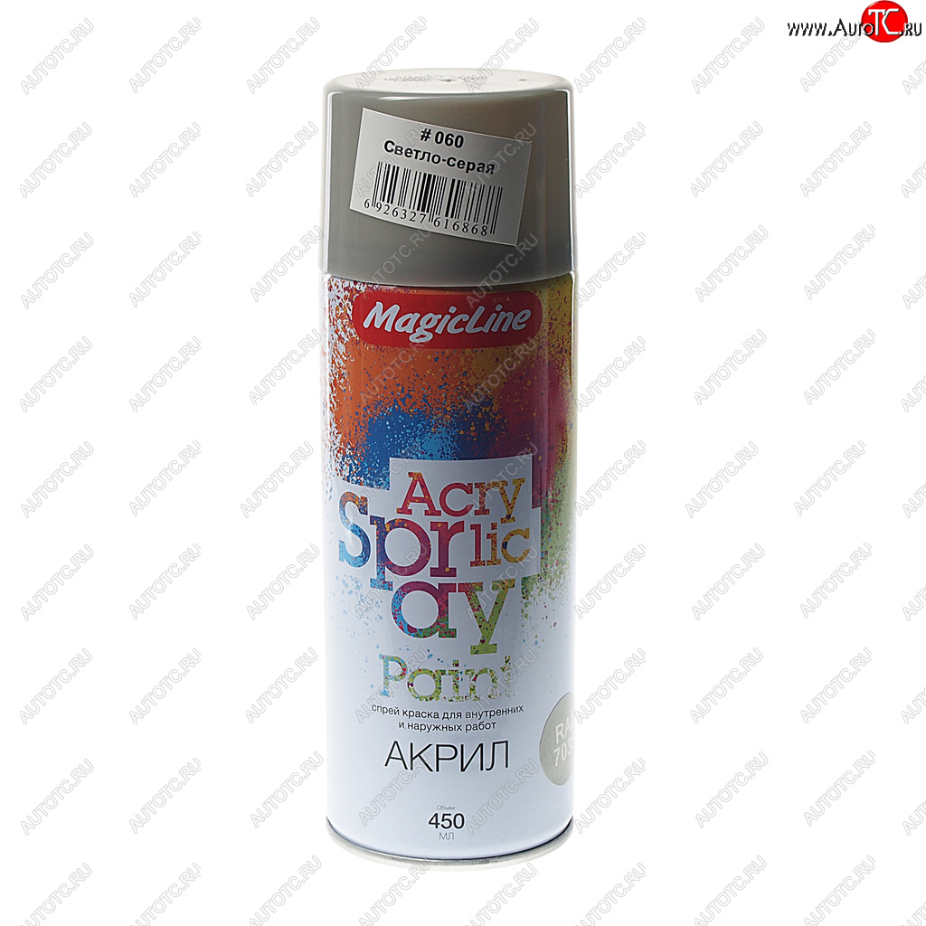 278 р. Краска светло-серая аэрозоль 400мл MAGICLINE MAGICLINE mg-060  с доставкой в г. Пермь