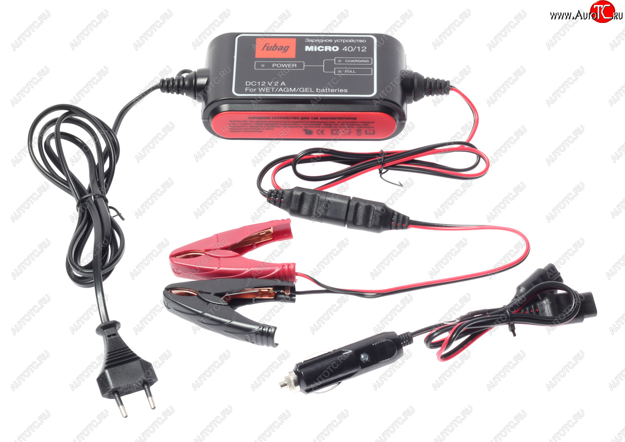 4 299 р. Устройство зарядное 12V 2A 40Ач 220V FUBAG FUBAG micro 4012  с доставкой в г. Пермь