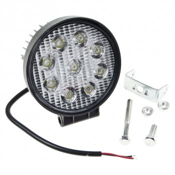 699 р. Фара рабочего света 115мм 27W (рассеянный свет) круглая MISTAR MISTAR mis-27w flood(rn)  с доставкой в г. Пермь. Увеличить фотографию 2