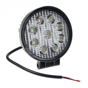 Фара рабочего света 115мм 27W (рассеянный свет) круглая MISTAR MISTAR mis-27w flood(rn)