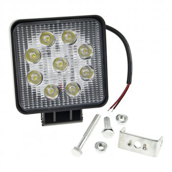 699 р. Фара рабочего света 115мм 27W (рассеянный свет) квадратная MISTAR MISTAR mis-27w flood(sq)  с доставкой в г. Пермь. Увеличить фотографию 2