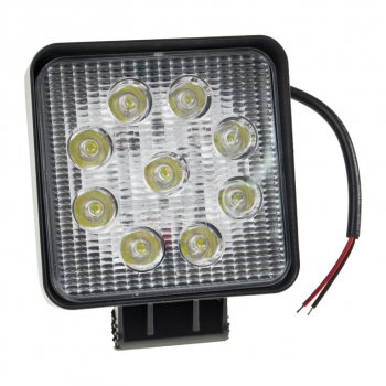 Фара рабочего света 115мм 27W (рассеянный свет) квадратная MISTAR MISTAR mis-27w flood(sq)
