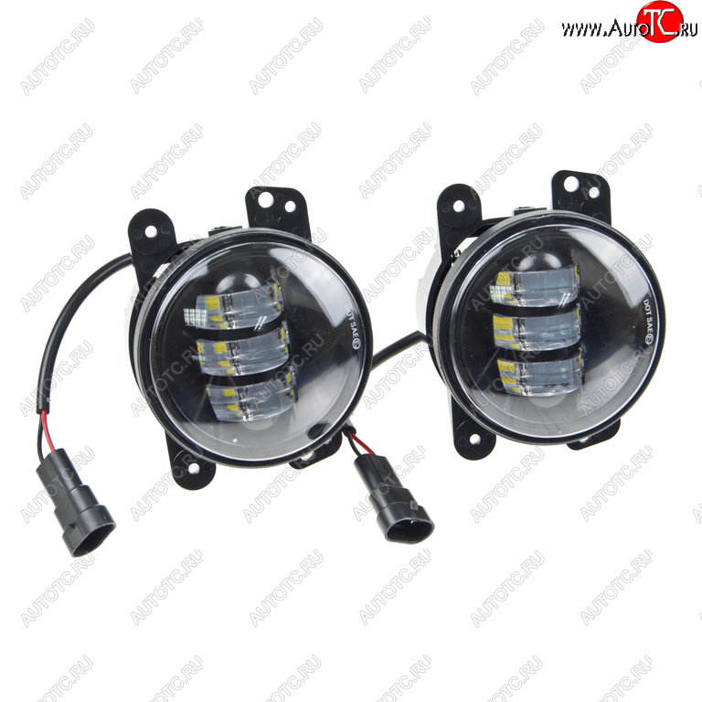 2 469 р. Фара дополнительная 90мм 12V светодиодная White (комплект) MISTAR MISTAR mis-un30w  с доставкой в г. Пермь