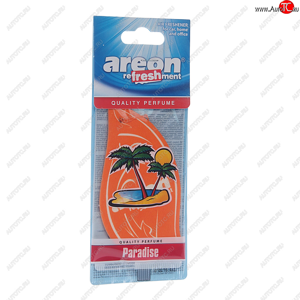 75 р. Ароматизатор подвесной пластина (рай) Refreshment Airplane AREON AREON mks09  с доставкой в г. Пермь