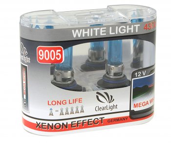 689 р. Лампа 12V HB3 60W P20d бокс (2шт.) White Light CLEARLIGHT CLEARLIGHT ml9005wl  с доставкой в г. Пермь. Увеличить фотографию 1