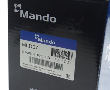 1 399 р. Колодки тормозные CHEVROLET Aveo (03-) задние барабанные (4шт.) MANDO MANDO mld07  с доставкой в г. Пермь. Увеличить фотографию 4