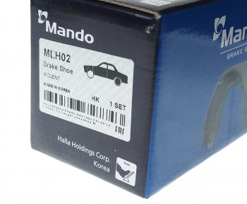 1 069 р. Колодки тормозные HYUNDAI Accent (95-) задние барабанные (4шт.) MANDO MANDO mlh02  с доставкой в г. Пермь. Увеличить фотографию 4
