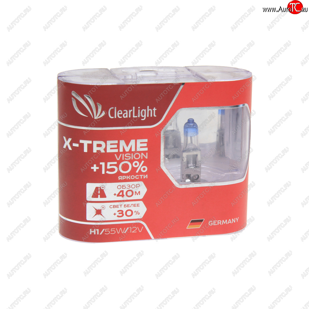 649 р. Лампа 12V H1 55W +150% бокс (2шт.) X-treme Vision CLEARLIGHT CLEARLIGHT mlh1xtv150  с доставкой в г. Пермь