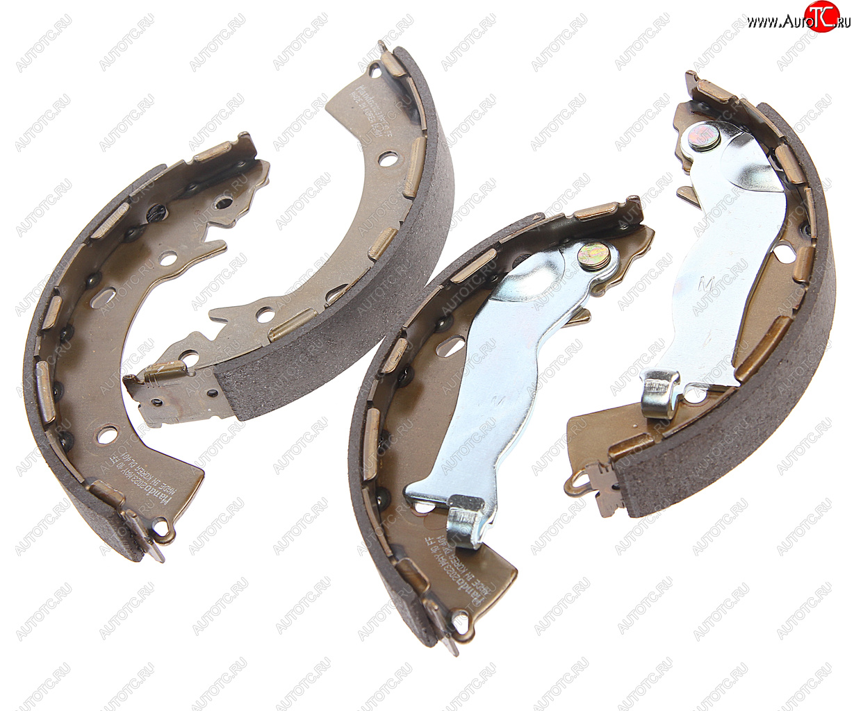 3 379 р. Колодки тормозные задние барабанные (4шт.) MANDO Hyundai Solaris RBr хэтчбэк рестайлинг (2014-2017)  с доставкой в г. Пермь