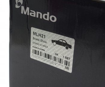3 259 р. Колодки тормозные HYUNDAI Starex H-1 (07-) задние барабанные (4шт.) MANDO MANDO mlh21 MANDO mlh21  с доставкой в г. Пермь. Увеличить фотографию 4