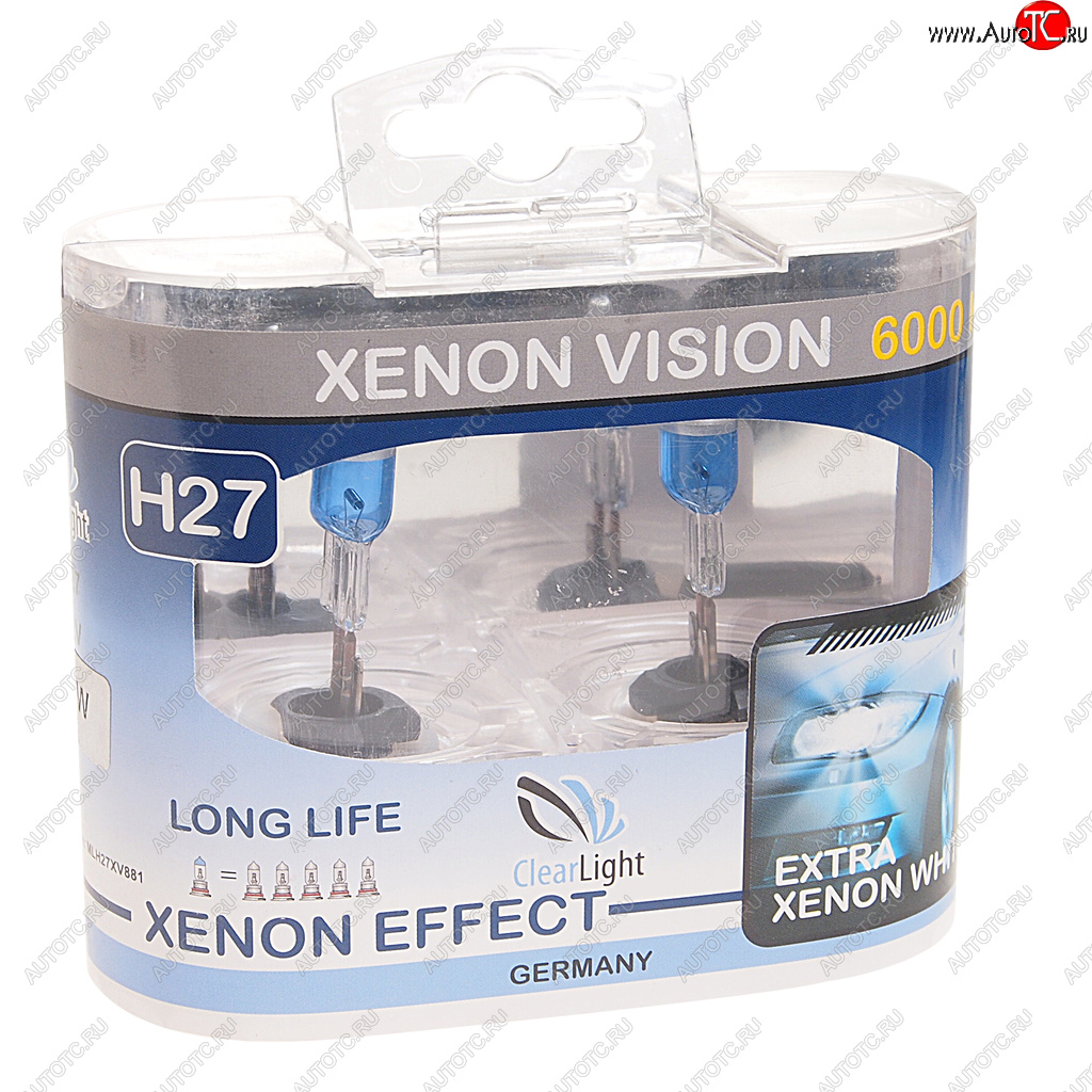659 р. Лампа 12V H27 27W бокс (2шт.) Xenon Vision CLEARLIGHT CLEARLIGHT mlh27xv  с доставкой в г. Пермь