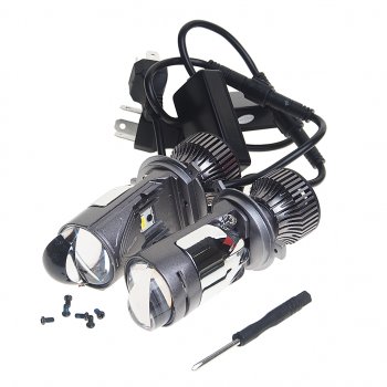 5 299 р. Лампа светодиодная 12V H4 P43t с линзой (2шт.) OPTIMA OPTIMA ml-h4-45 OPTIMA ml-h4-45  с доставкой в г. Пермь. Увеличить фотографию 1