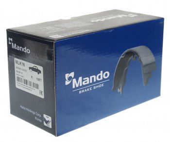 1 299 р. Колодки тормозные задние барабанные (4шт.) MANDO KIA Rio 2 JB дорестайлинг седан (2005-2009)  с доставкой в г. Пермь. Увеличить фотографию 3