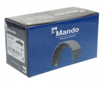 2 099 р. Колодки тормозные задние барабанные (4шт.) MANDO KIA Picanto 1 SA хэтчбэк 5 дв. дорестайлинг (2003-2007)  с доставкой в г. Пермь. Увеличить фотографию 3