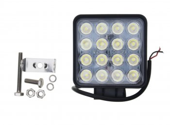 1 299 р. Фара рабочего света 125x107x58мм 48Вт (16 светодиодов) IP67 Slim Flood LUMEN LUMEN mlp-sle48ws1857f  с доставкой в г. Пермь. Увеличить фотографию 2
