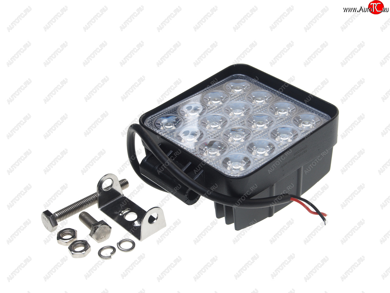 1 299 р. Фара рабочего света 125x107x58мм 48Вт (16 светодиодов) IP67 Slim Flood LUMEN LUMEN mlp-sle48ws1857f  с доставкой в г. Пермь
