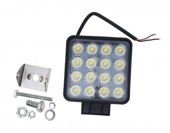 1 739 р. Фара рабочего света 127x110x68мм 48Вт (16 светодиодов) IP68 Standart Flood LUMEN LUMEN mlp-ste48ws1258f  с доставкой в г. Пермь. Увеличить фотографию 2