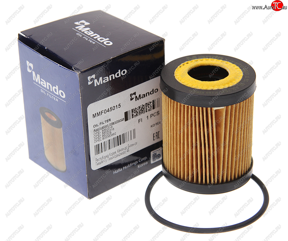 260 р. Фильтр масляный OPEL Astra G (1.8),Vectra B (1.8/2.5/2.6),Vectra C (3.2) MANDO MANDO mmf045015 MANDO mmf045015  с доставкой в г. Пермь