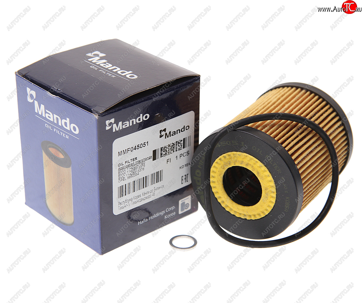 285 р. Фильтр масляный BMW 3 (E46),5 (E39),7 (E38),X5 (E53) LAND ROVER Range Rover 3 (02-) (DTDI) MANDO MANDO mmf045051  с доставкой в г. Пермь