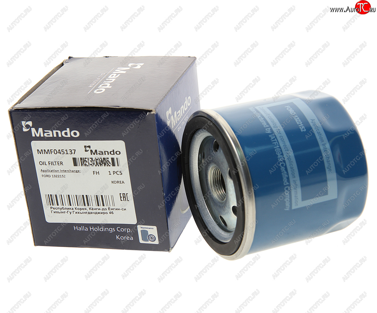 449 р. Фильтр масляный FORD Focus (98-04),Transit (-00) (D/TDI) MANDO MANDO mmf045137 MANDO mmf045137  с доставкой в г. Пермь