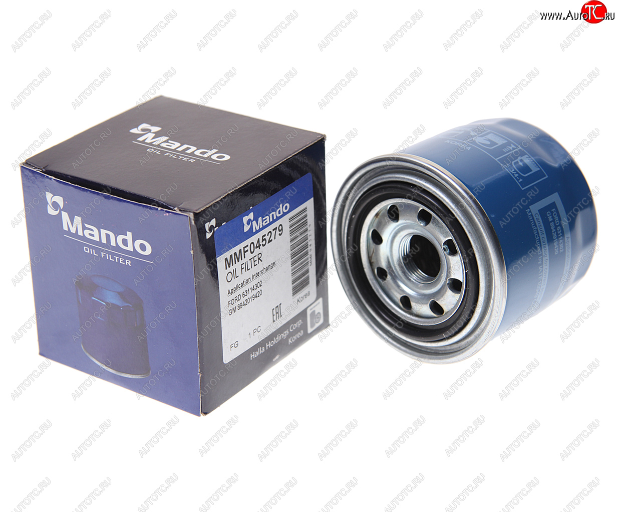299 р. Фильтр масляный HYUNDAI Sonata,Accent,Lantra KIA Rio 3,Cerato MITSUBISHI Galant,Pajero (06-) MANDO MANDO mmf045279  с доставкой в г. Пермь