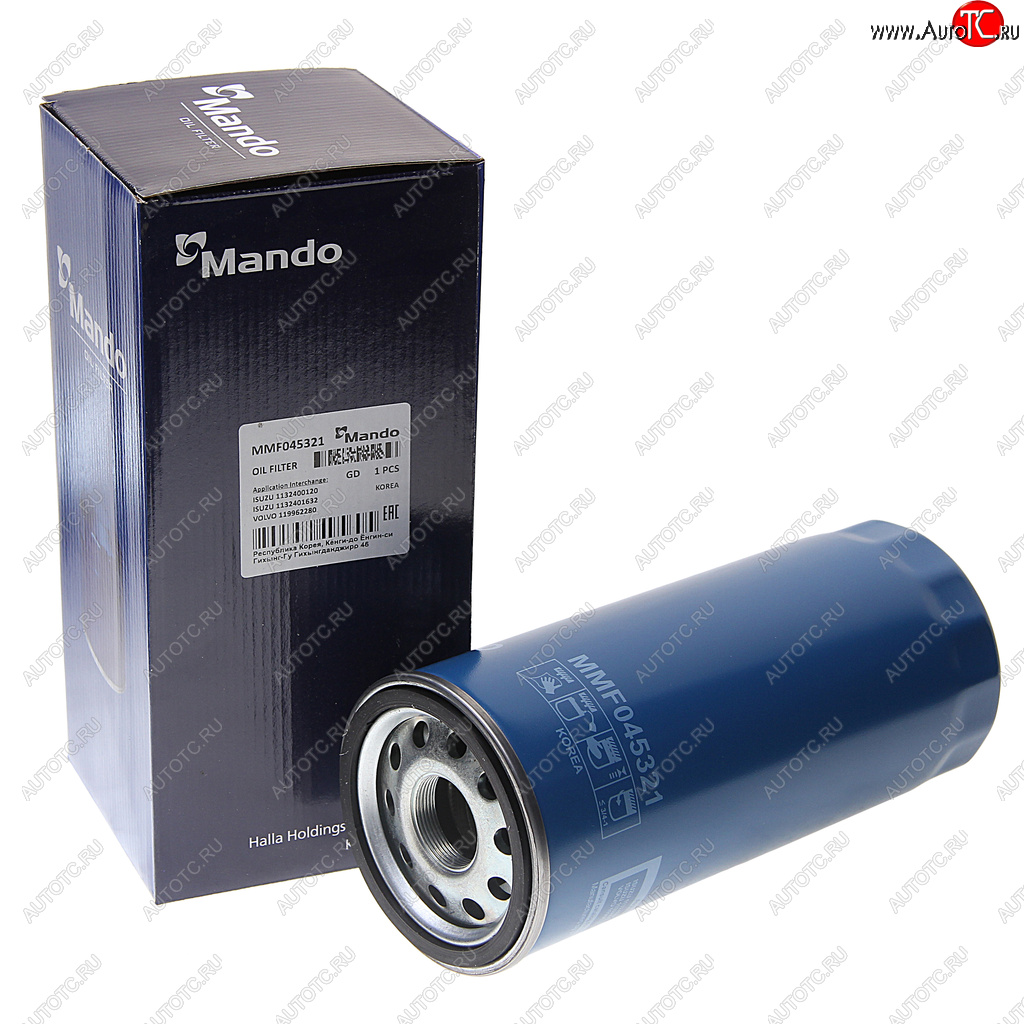 1 199 р. Фильтр масляный VOLVO 6FL,7FL,10FL,12F,12FH,12FL,16FL MANDO MANDO mmf045321  с доставкой в г. Пермь