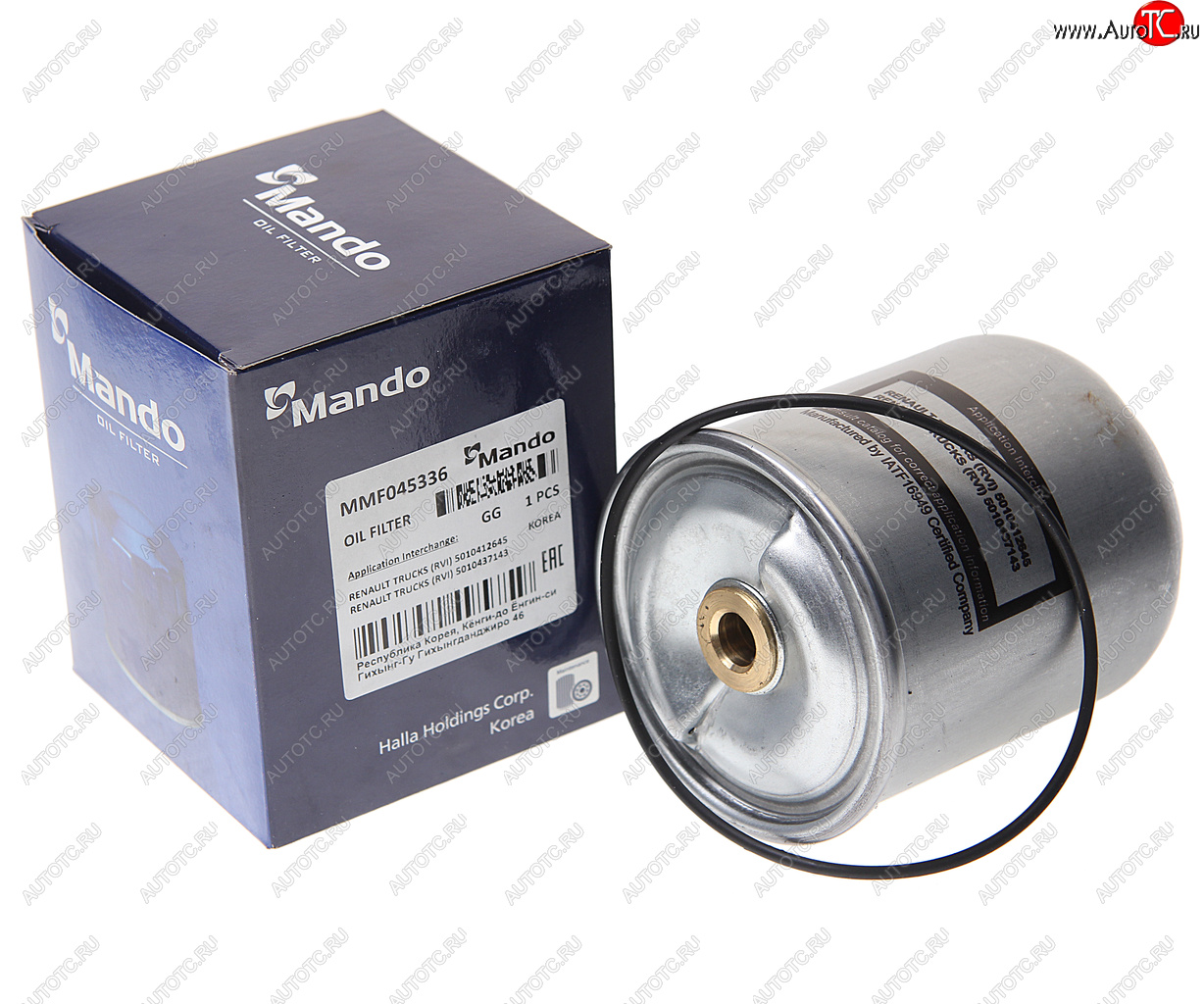 1 089 р. Фильтр масляный RENAULT Magnum,Premium центрифуга (втулки 10мм,13мм) MANDO MANDO mmf045336  с доставкой в г. Пермь
