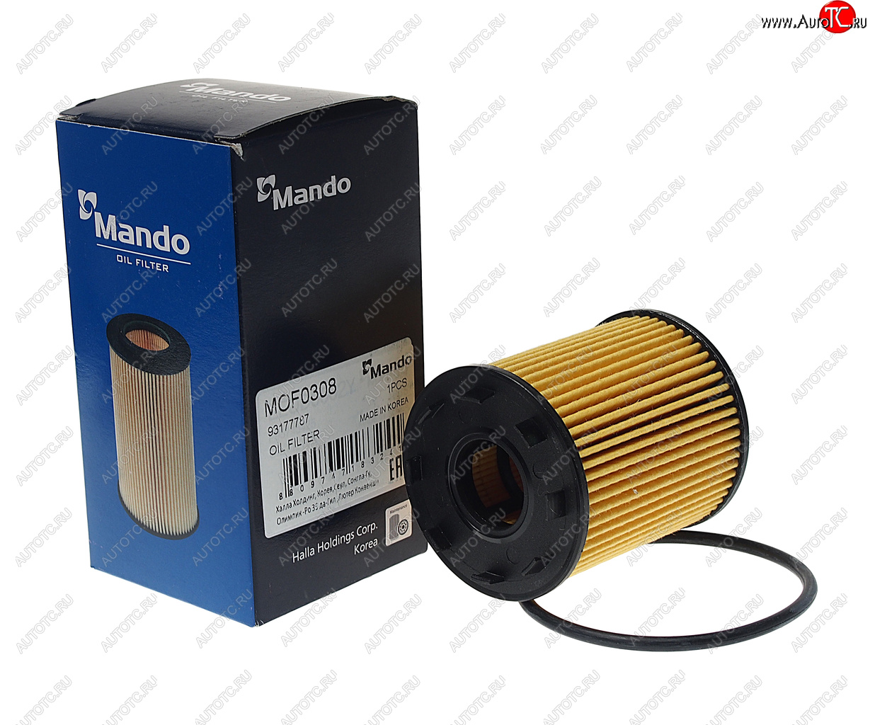 268 р. Фильтр масляный OPEL Astra H,Agila,Meriva,Corsa (03-) (D/1.3 CDTI) MANDO MANDO mof0308 MANDO mof0308  с доставкой в г. Пермь